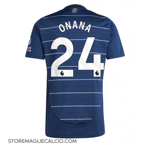Aston Villa Amadou Onana #24 Maglia Gara Terza Repliche 2024-25 Maniche Corte Aston Villa Amadou Onana #24 Maglia Gara Terza Repliche 2024-25 Maniche Corte